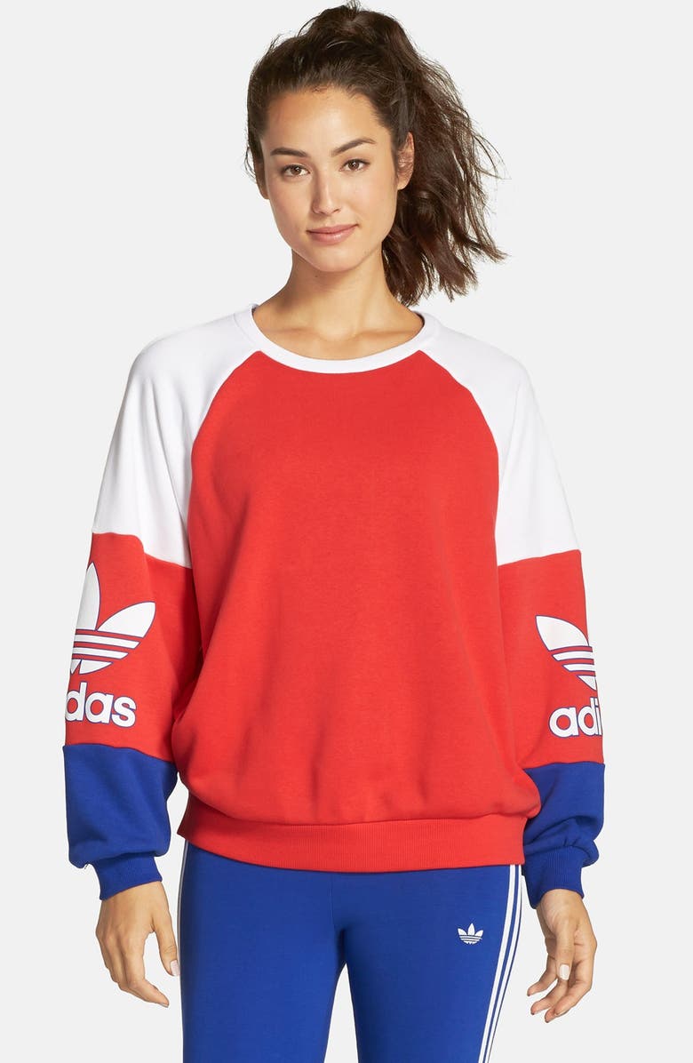 adidas Originals 'LA Crew' Colorblock Sweatshirt | Nordstrom