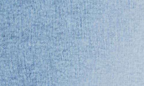 Wash Lab Denim Asymmetric Waist Denim Midi Skirt In Mist Blue