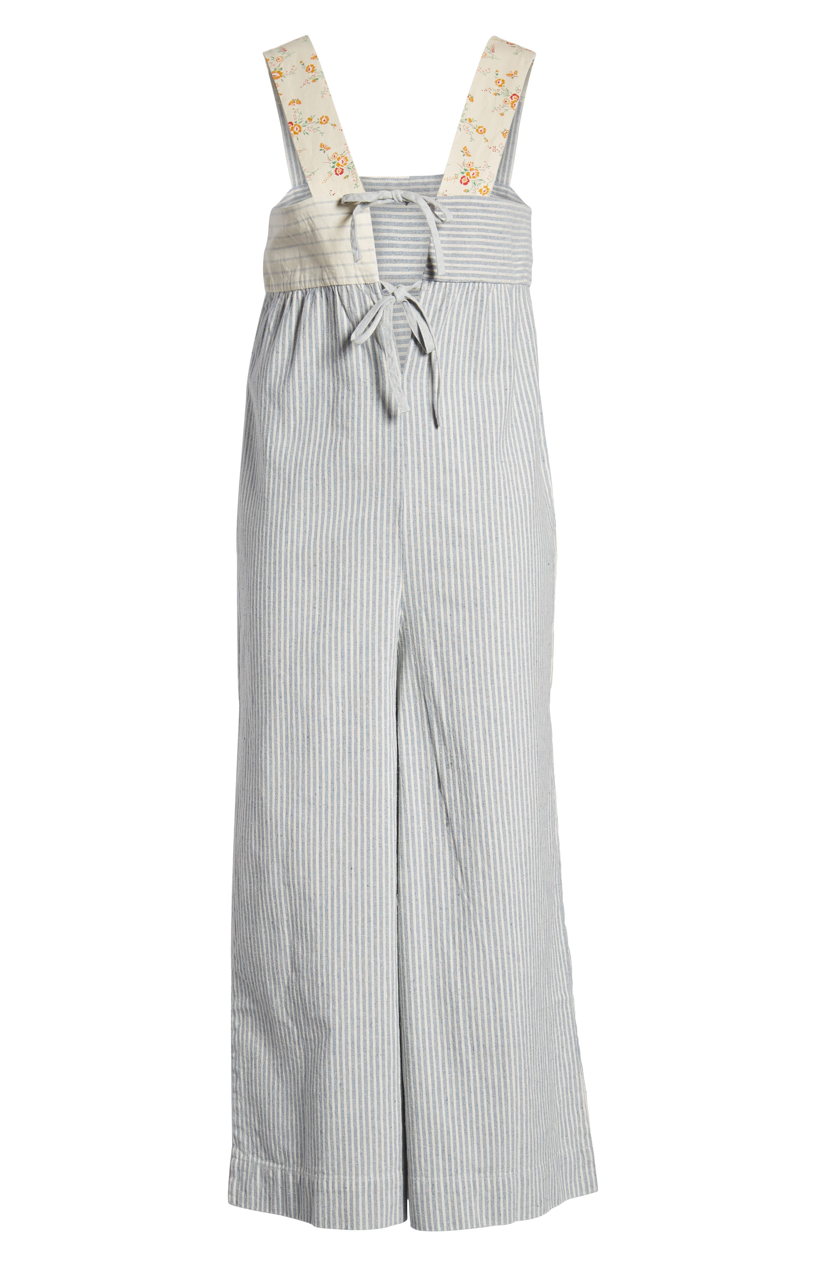 madewell patchwork jumpsuit