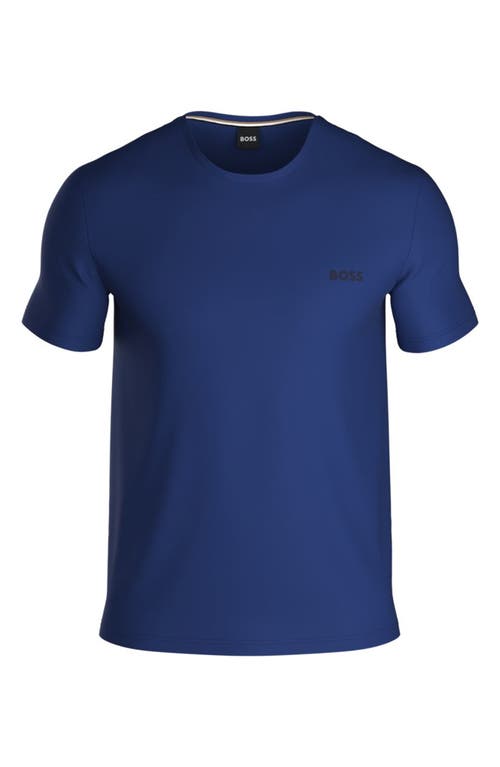 Stretch Cotton Lounge T-Shirt in Bright Blue