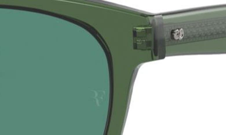Shop Oliver Peoples X Roger Federer 54mm Pillow Sunglasses In Dark Green