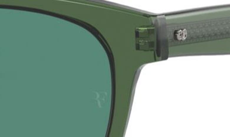 Oliver Peoples X Roger Federer 54mm Pillow Sunglasses In Dark Green