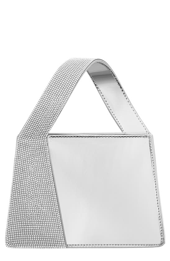 Shop Nina Glory Top Handle Bag In Silver