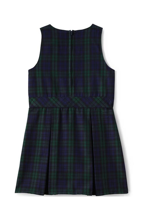 LANDS' END LANDS' END GIRLS UNIFORM PLAID JUMPER
