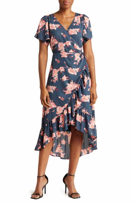 Chelsea28 ruffle wrap dress outlet