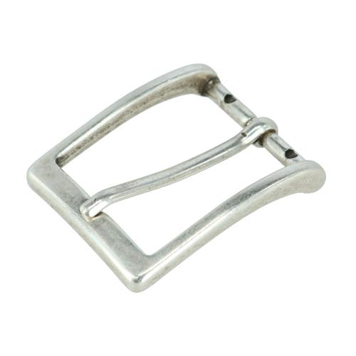 Trafalgar 32mm Simply Stated Single Pronged Solid Brass Harness Belt Buckle In Antique Silver