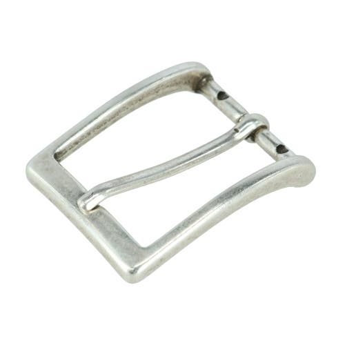 Shop Trafalgar 32mm Simply Stated Single Pronged Solid Brass Harness Belt Buckle In Antique Silver