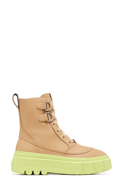 Sorel Caribou Leather Lace-up Boots In Canoe/tippet