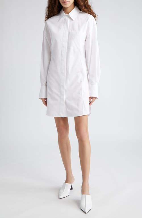 Stella McCartney Long Sleeve Cotton Poplin Shirtdress 9000 - Pure White at Nordstrom, Us