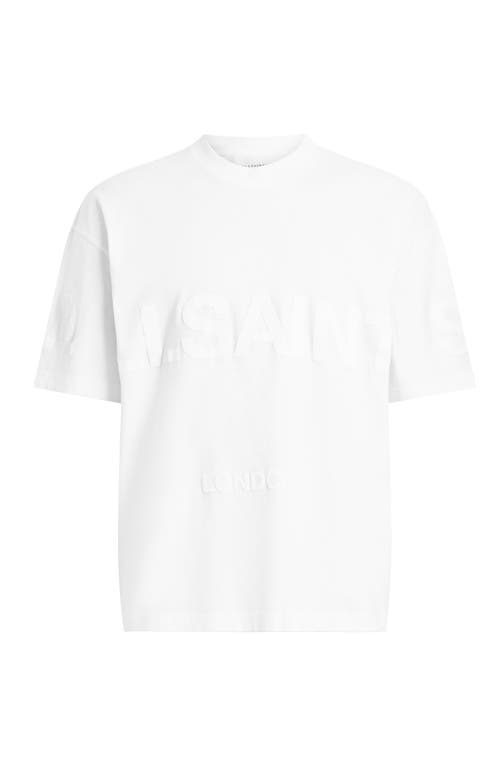 Shop Allsaints Biggy Logo Graphic T-shirt In Optic White