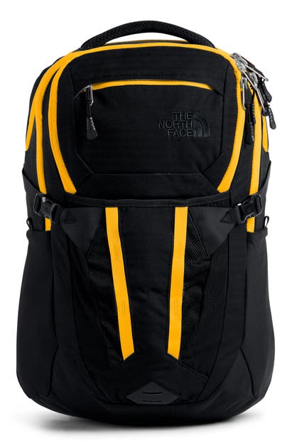 The North Face Recon Backpack In Tnf Black/ Tnf Yellow