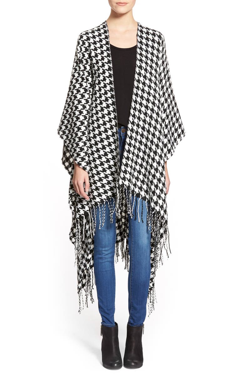 Capelli of New York Houndstooth Cape | Nordstrom