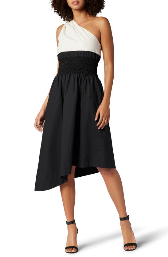 JOIE REMI ONE-SHOULDER ASYMMETRIC DRESS