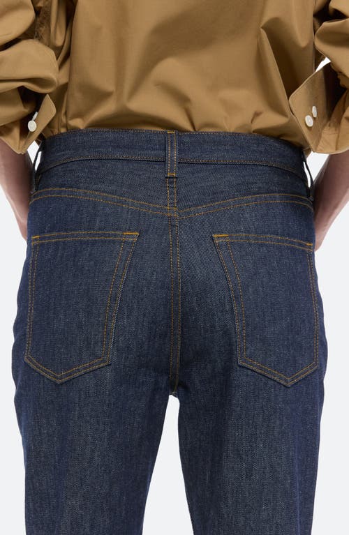 Helmut Lang High Waist Slim Jeans In Raw Indigo