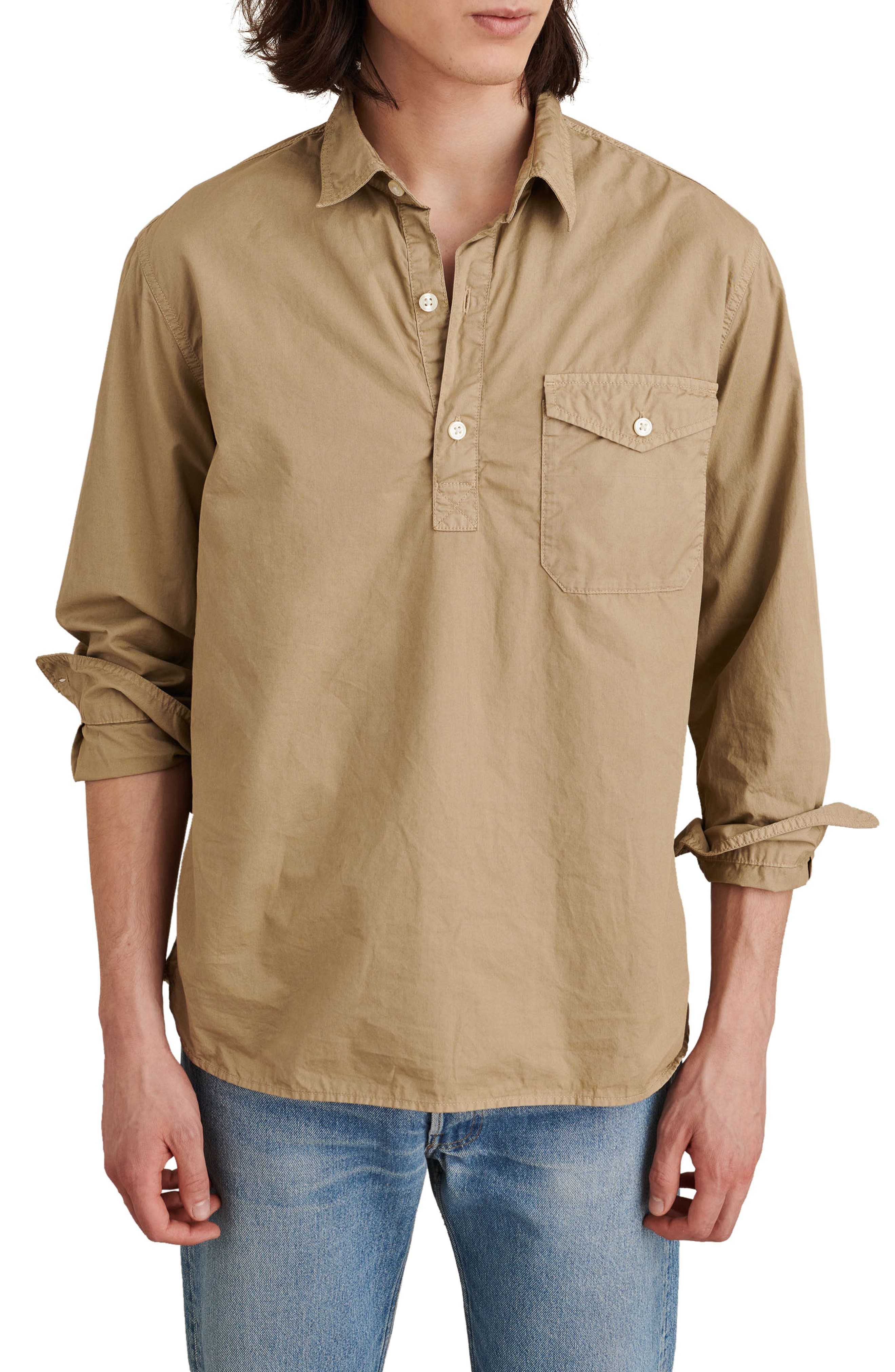 dark tan dress shirt