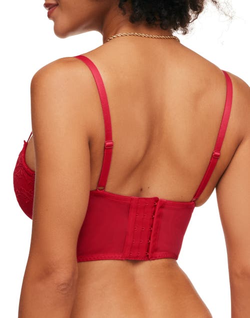 Shop Adore Me Yara Contour Demi Bra In Dark Red