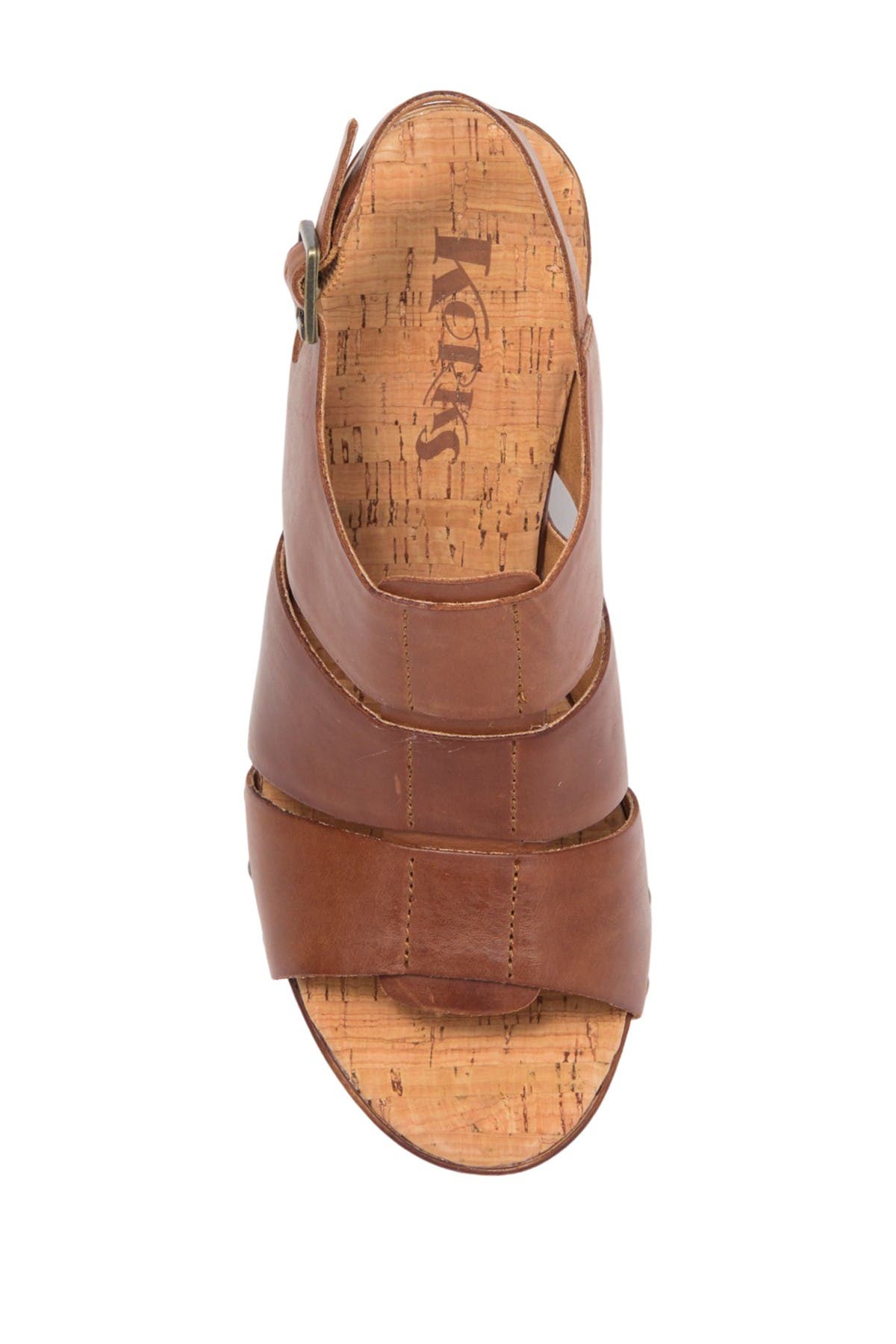 korks selyse platform leather sandal