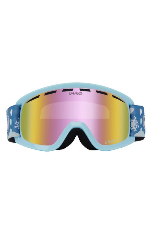 Kids' Lil D Base 44mm Snow Goggles in Snowdance Ll Pink Ion