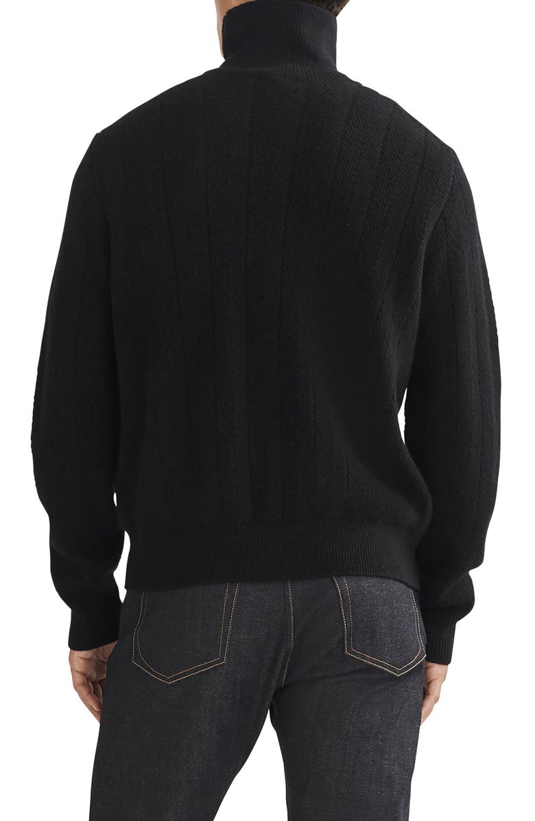 rag & bone Durham Herringbone Cashmere Turtleneck Sweater | Nordstrom