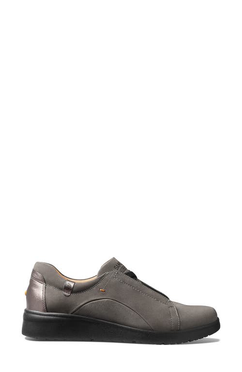 Samuel Hubbard Marin Slip-on Sneaker In Gray Nubuck