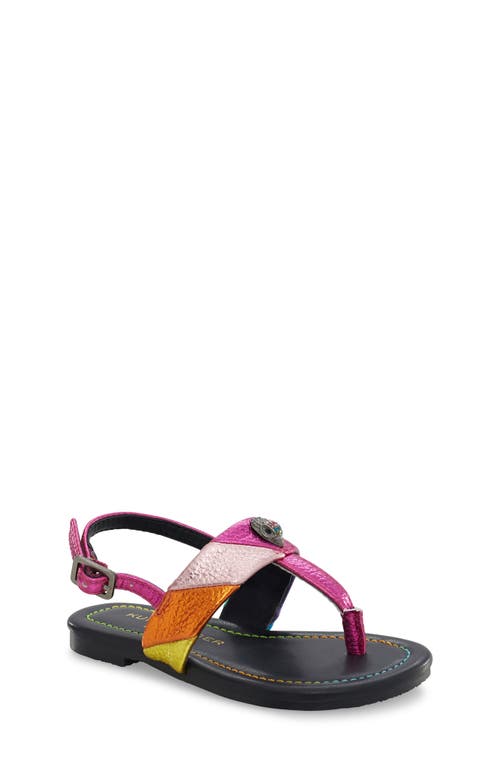 Kurt Geiger London Kids' Mini Kensington T-Strap Sandal Pink Multi at Nordstrom, M