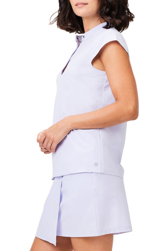 Nz Active By Nic+zoe Tech Stretch Quarter Snap Shirt In Wisteria