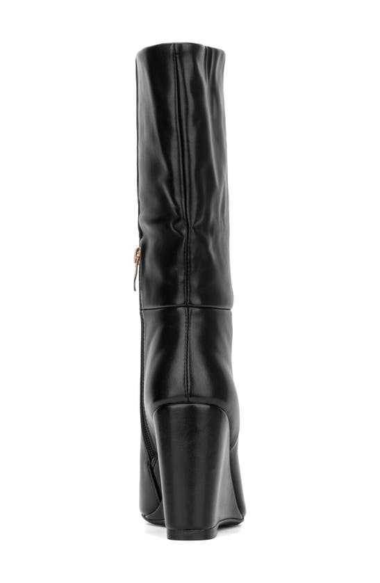 Torgeis Milan Wedge Heel Boot In Black