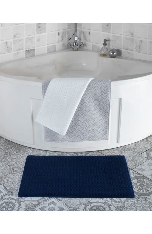 Brooks Brothers Herringbone Bath Mat In White