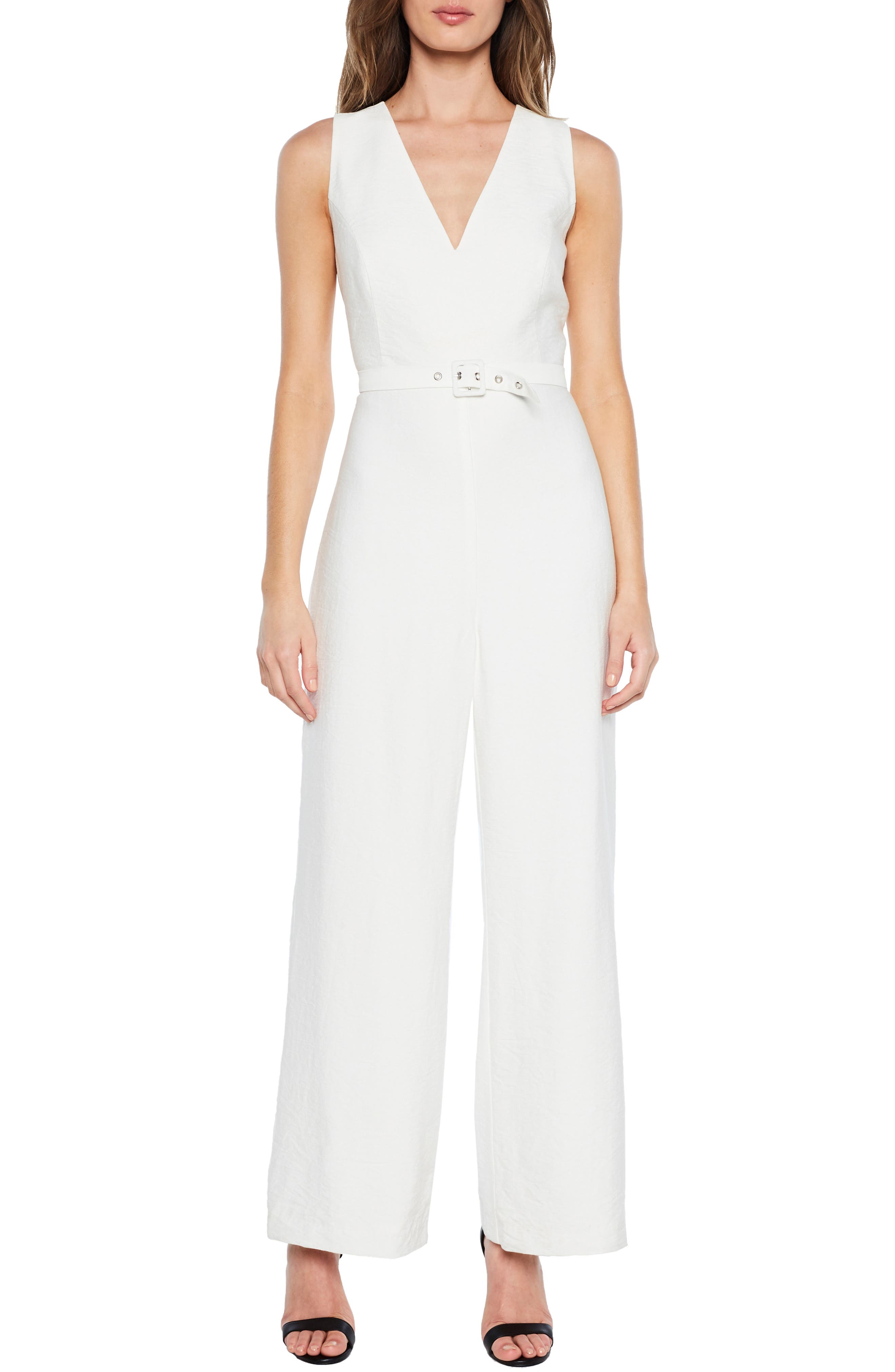 bardot cut out jumpsuit