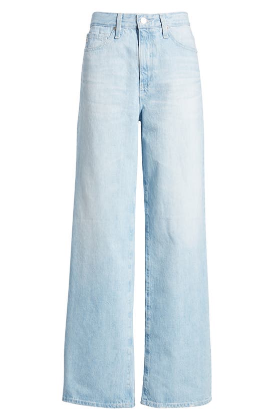 Ag Saige High Rise Wide Leg Cropped Jeans In Chateau In Sunset Blues