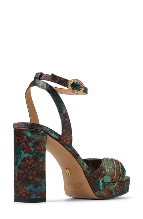 Shop Ted Baker London Maddy Ruche Ankle Strap Sandal In Open Green