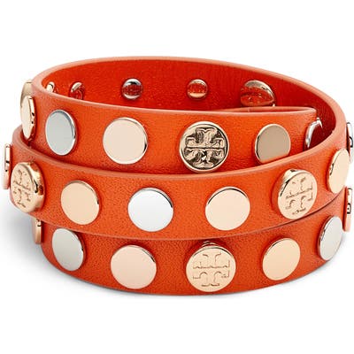 Tory Burch Logo Triple Wrap Bracelet
