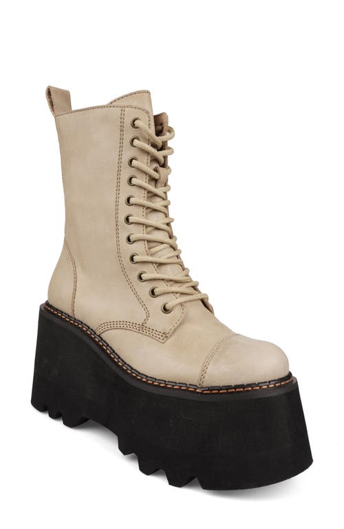 Ziginy Raiza Platform Bootie In Beige