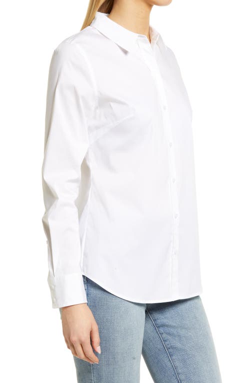 Shop Nordstrom Classic Poplin Shirt In White