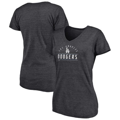 Women's Navy Los Angeles Dodgers Plus Size Americana V-Neck T-Shirt  Size 3X
