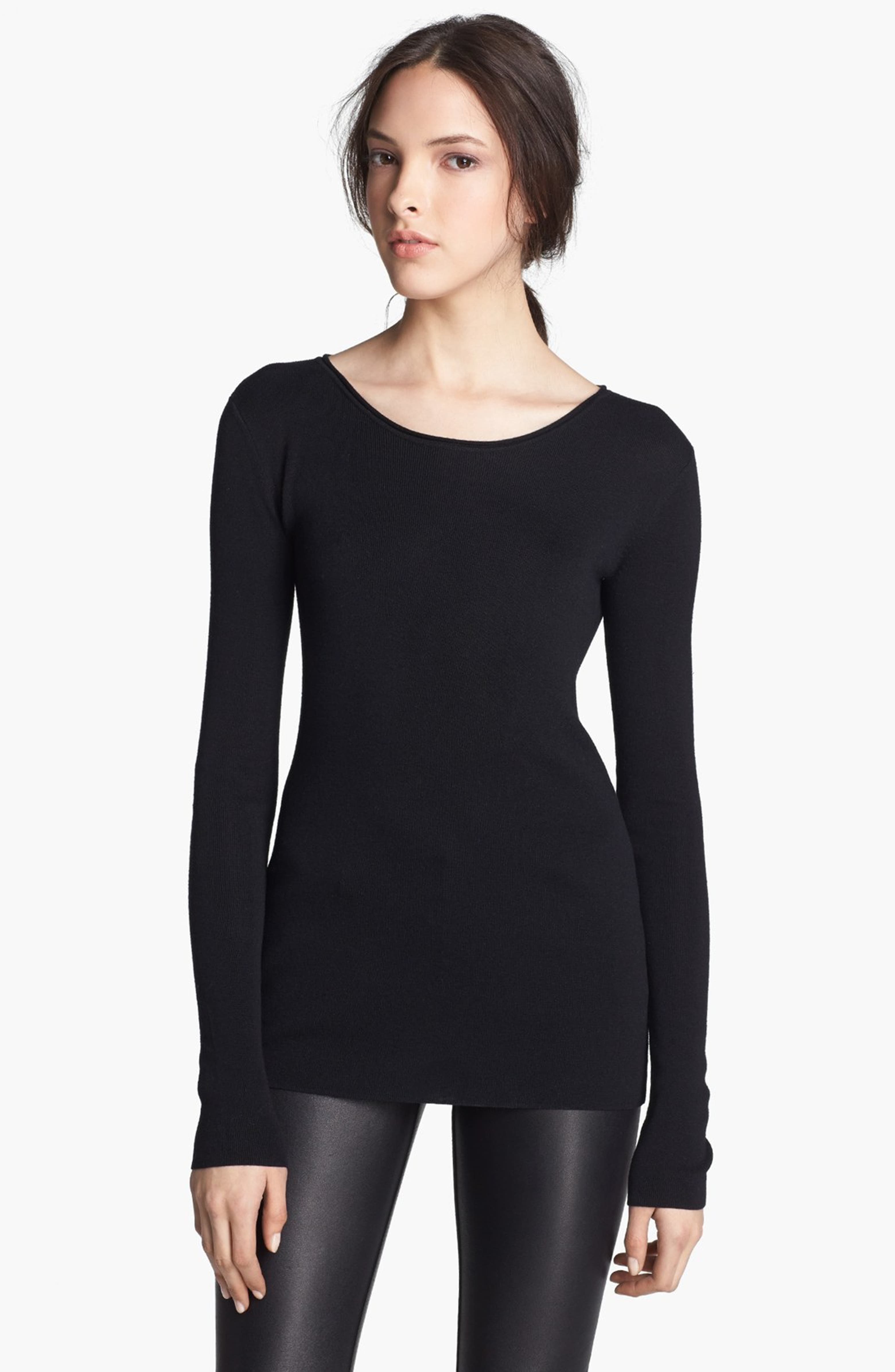 T by Alexander Wang Fitted Jersey Sweater | Nordstrom