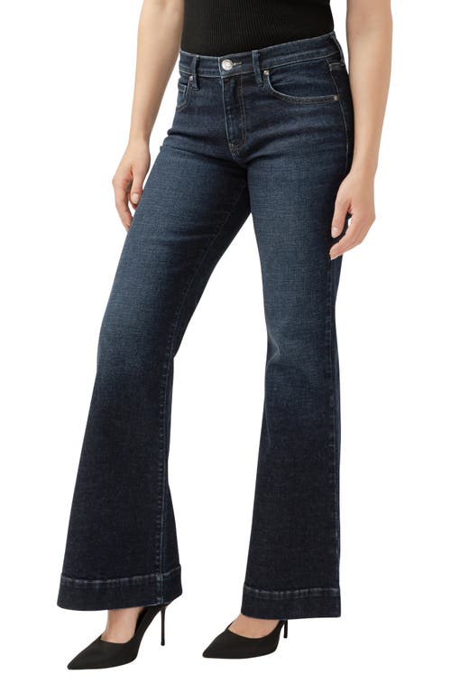 Shop Jag Kait Mid Rise Flare Jeans In Opera Blue