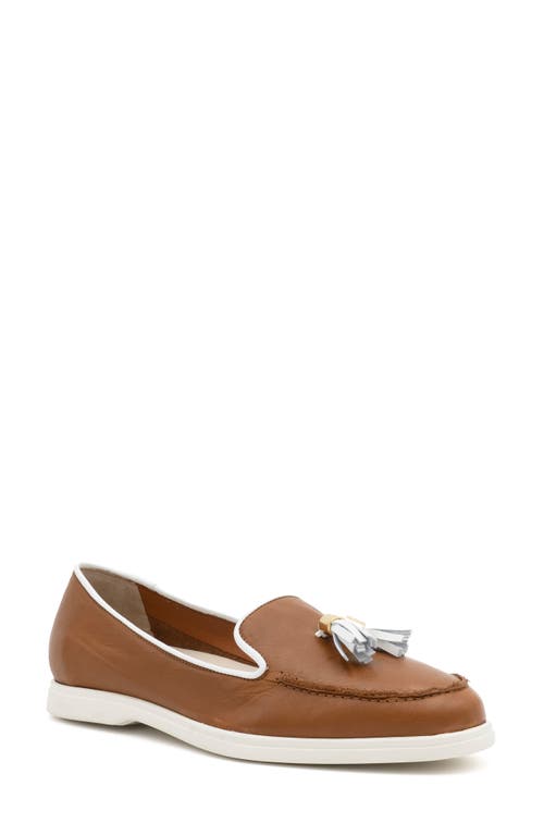 Shop Amalfi By Rangoni Rampichino Tassel Loafer In Whiskey/white - Platinum Acc