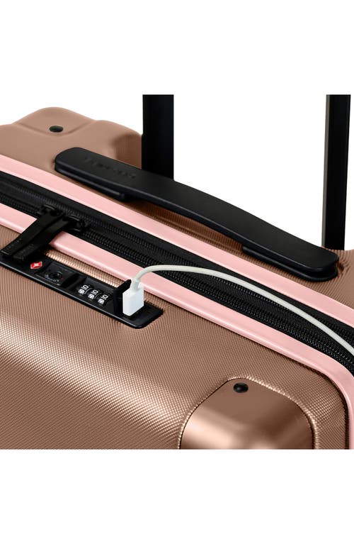 Shop Champs Earth 3-piece Wheeled Luggage Set In Champagne