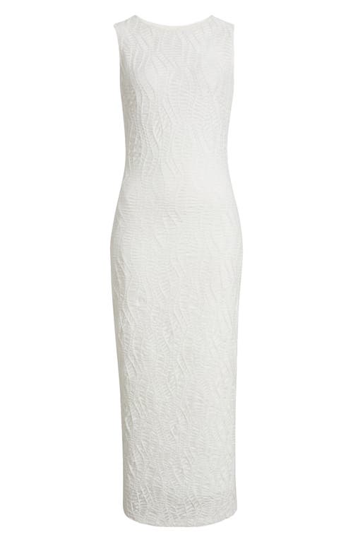 Shop Rare London Textured Maxi Dress In White