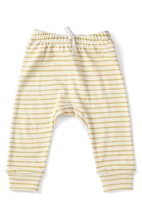 Pehr Stripe Organic Cotton Pants in Stripes Away Marigold at Nordstrom