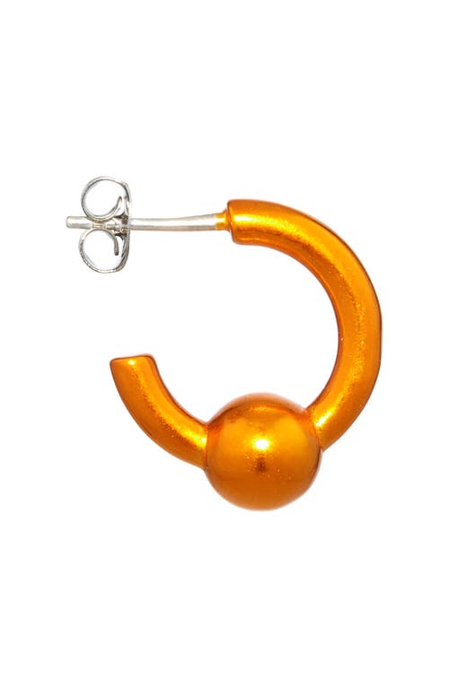 Shop Justine Clenquet Sam Hoop Earrings In Orange