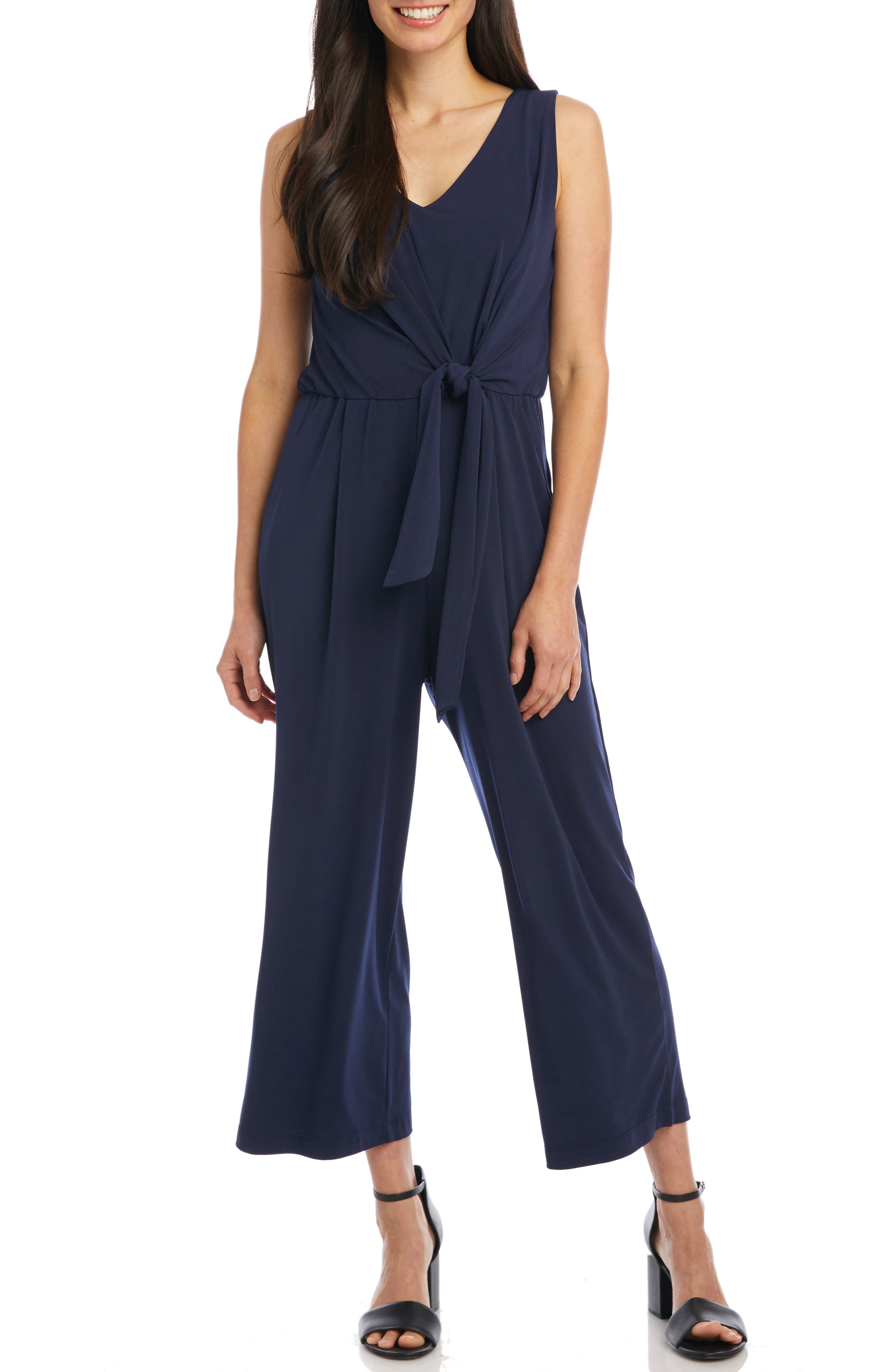navy dressy jumpsuit