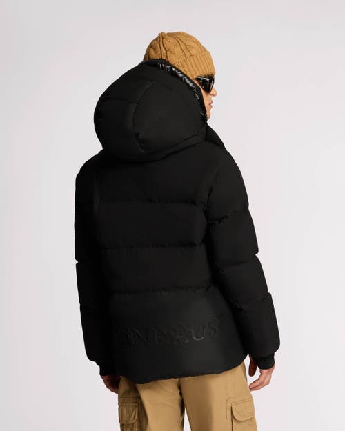 Alpenhaus Virterre Expedition Puffer With Contrast Double Hood In Black