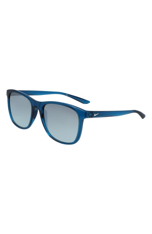 Shop Nike Passage 55mm Square Sunglasses In Blue Force/blue