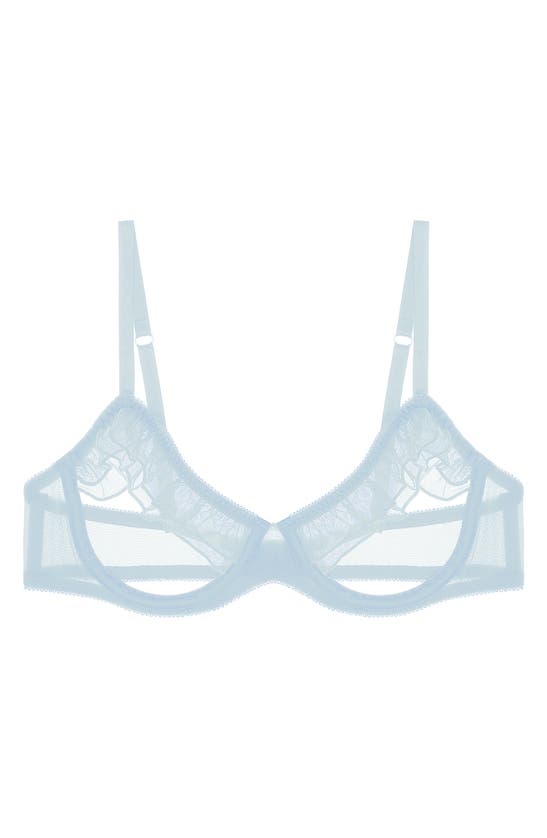 Shop Journelle Odette Open Cup Underwire Bra In Sky