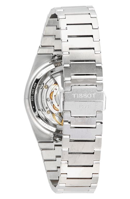 Shop Tissot Prx Auto Powermatic 80 Bracelet Watch, 35mm In Silver/light Green