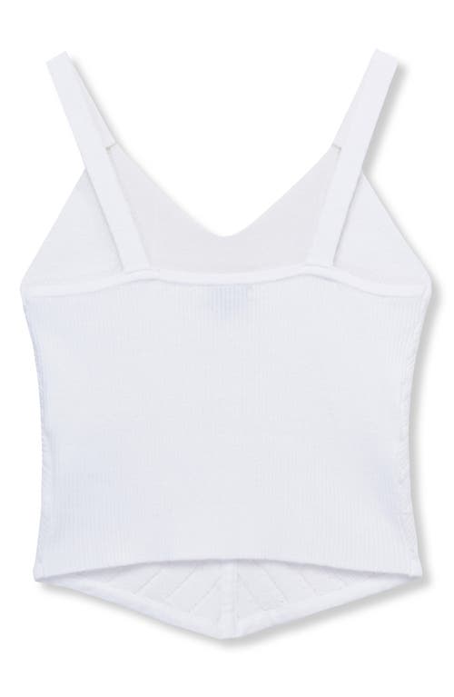 Habitual Kids Kids' Handkerchief Hem Sweater Camisole In White