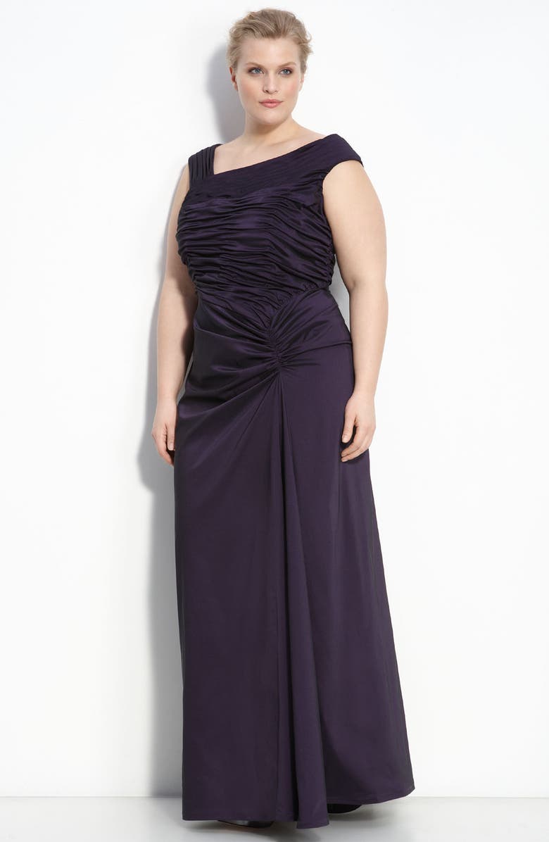 Adrianna Papell Stretch Taffeta Gown (Plus) | Nordstrom