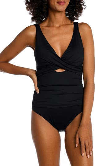 Cross Front One Piece Swimsuit